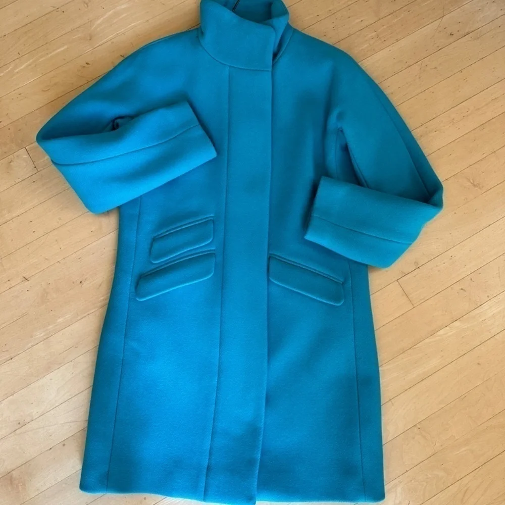 NWT J. Crew Women's Cocoon coat in Italian stadium-cloth wool, 00,   GD1068 - Picture 8 of 9